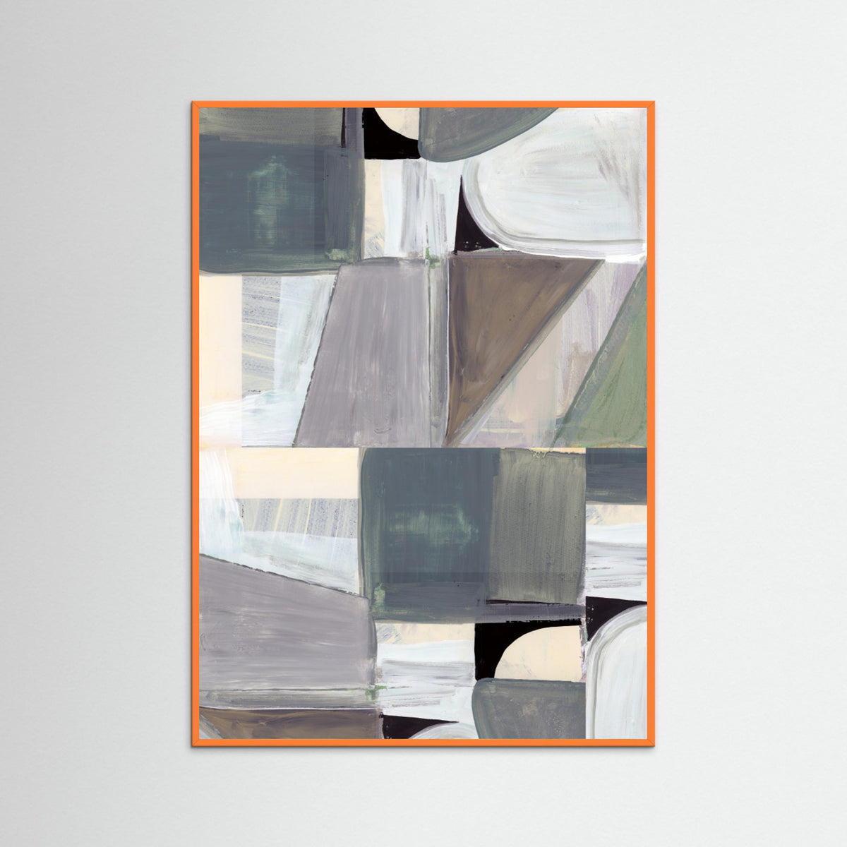 Orange Wood Abstract Desaturate No1 Poster