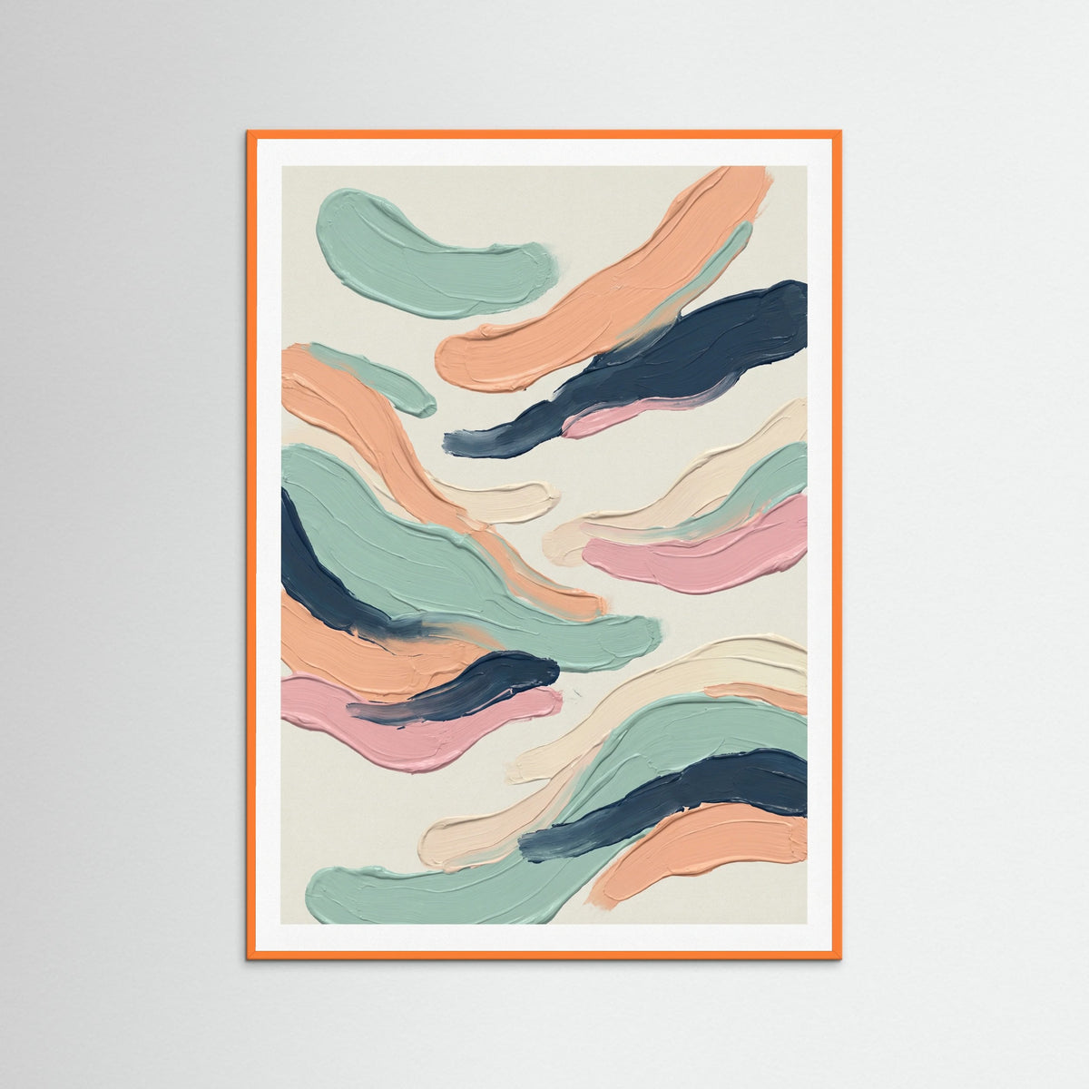 Orange Wood Abstract Efflorescence