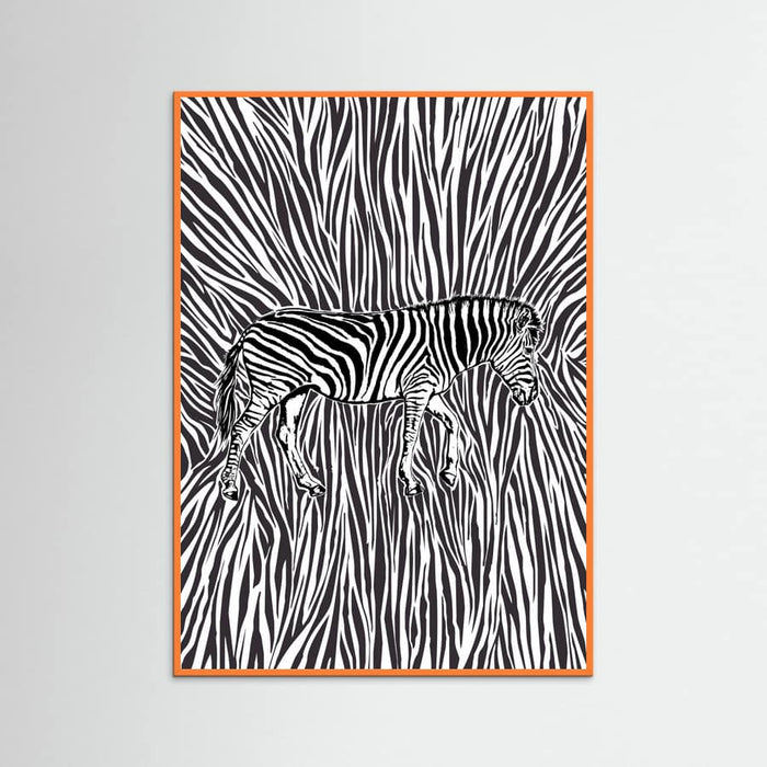 Affiche African Zebra striking camouflage – affiche et impression d’art
