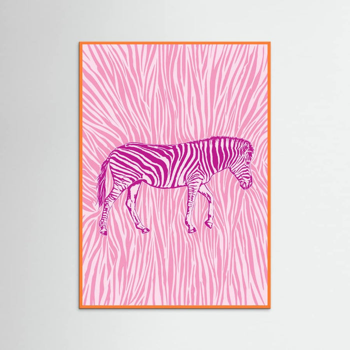 Póster African Zebra striking camouflage – póster e impresión artística