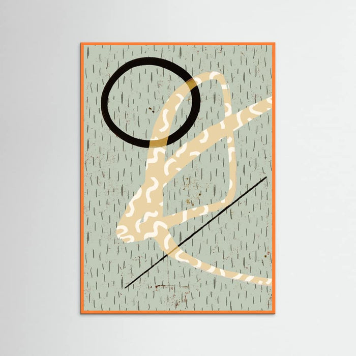 Orange Wood Balancegame(patternline) Poster