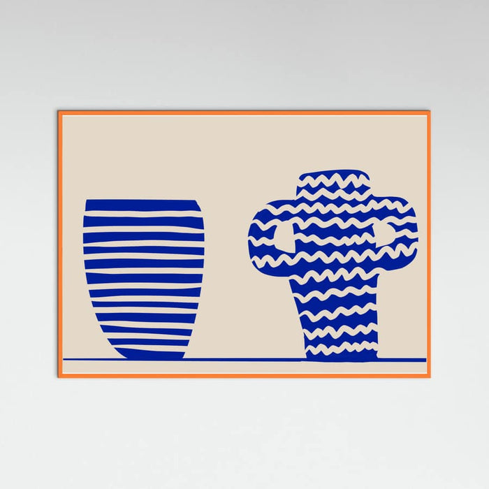 Blue Vases Poster – poster and art print