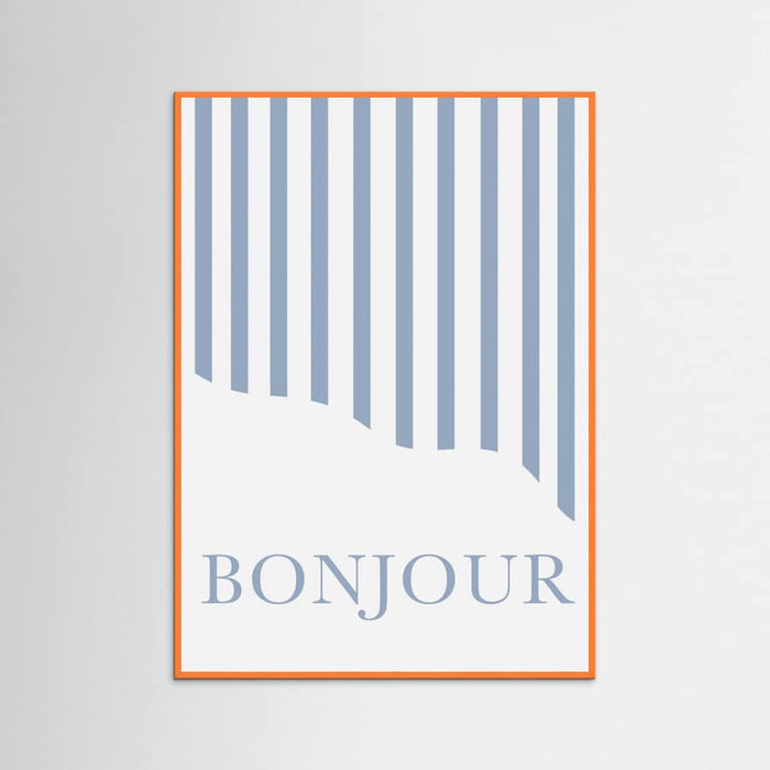 Póster Bonjour Stripes – póster e impresión artística