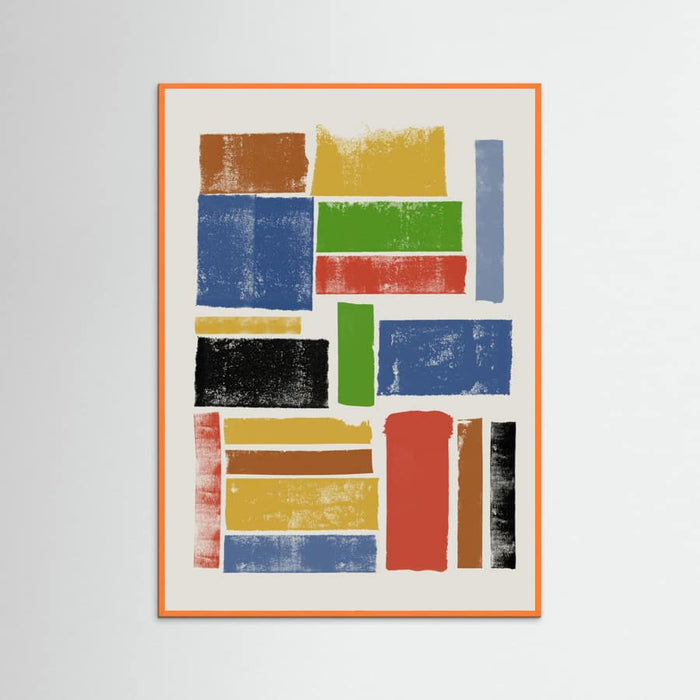 COLOR LINO CUT COMPOSITION Poster – plakat og kunsttryk