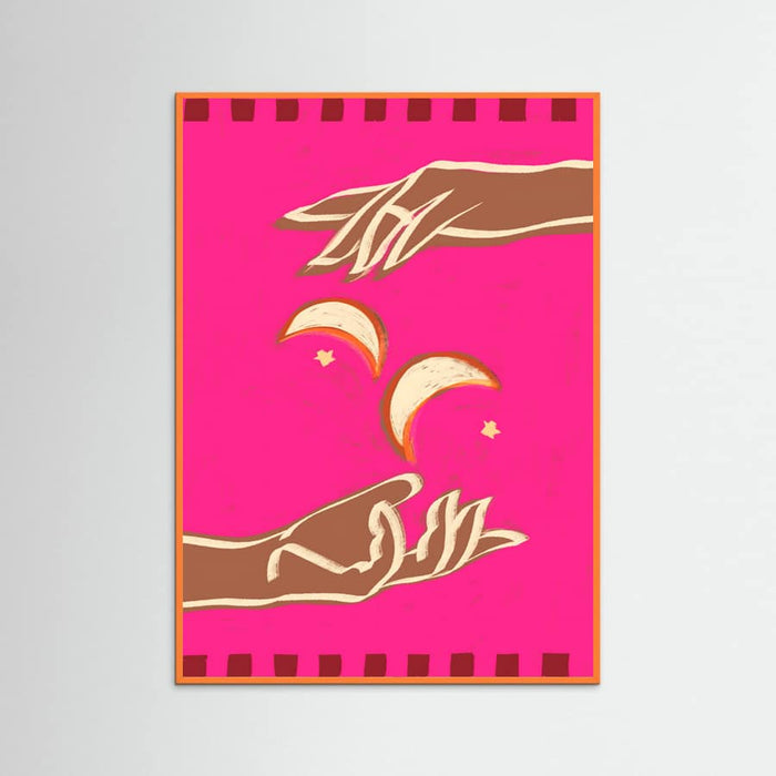 Orange Wood Celestial Exchange – A Couple Of Moons Poster