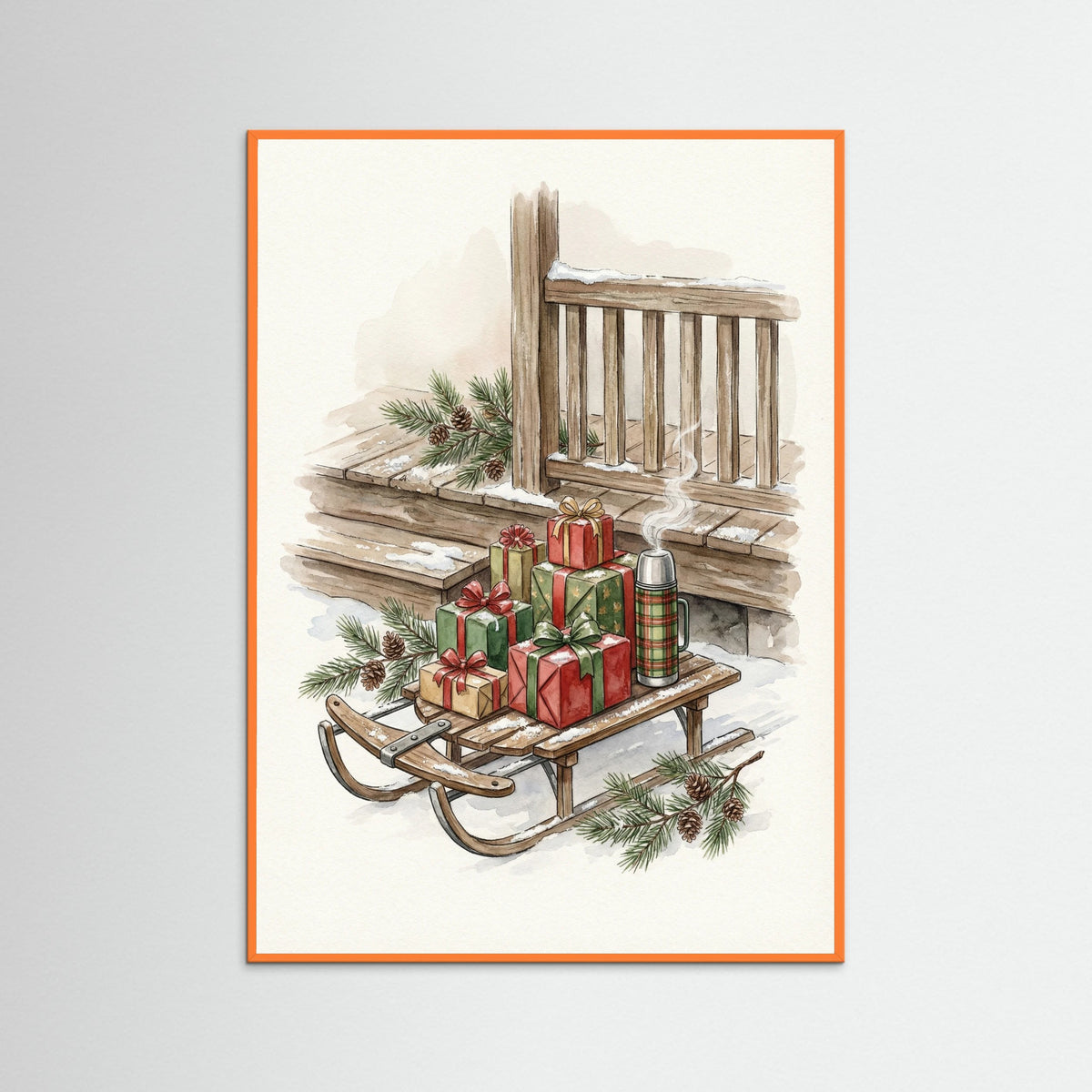 Orange Wood Christmas Drive