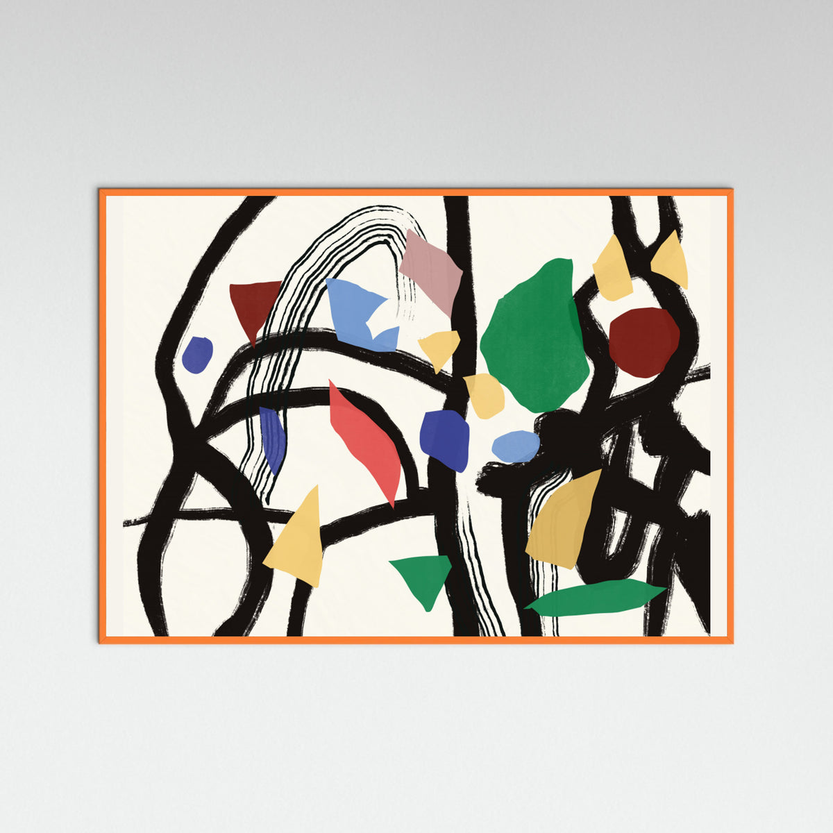 Orange Wood Colors in the forest 03 Poster