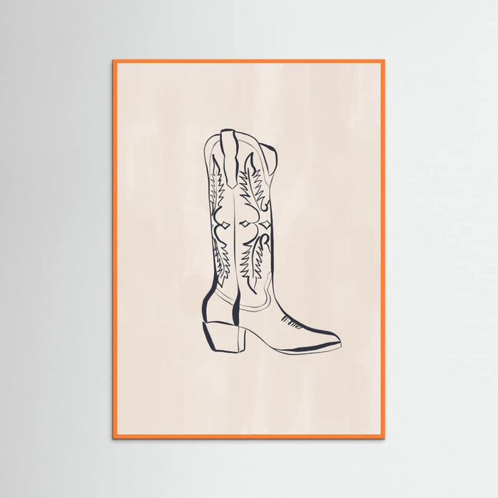 Póster Cowboy Boots By Ivy Green Illustrations – póster e impresión artística
