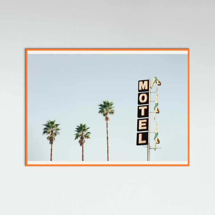 Orange Wood Diving Ladies Poster