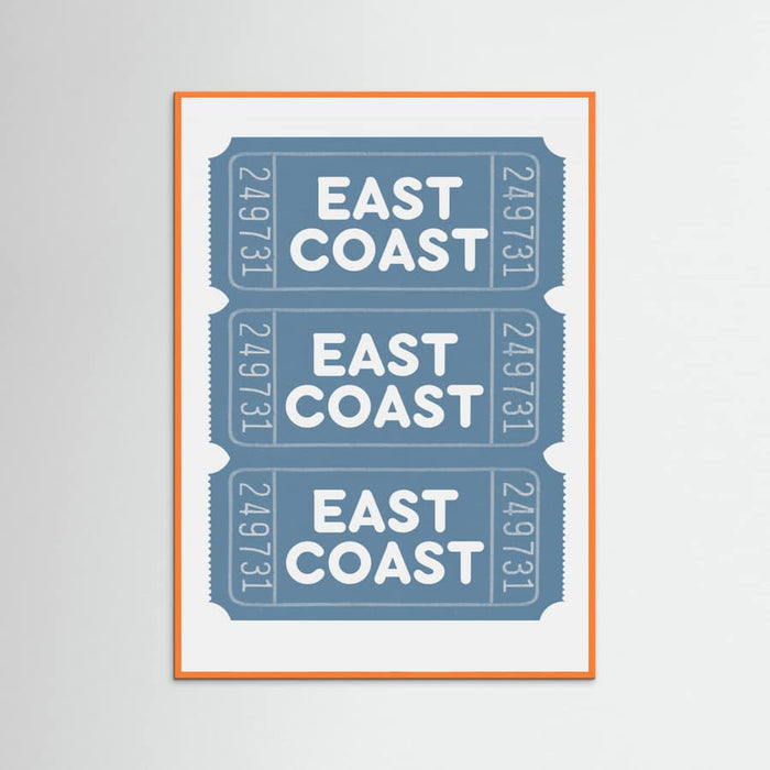 East Coast Tickets Poster – poster and art print