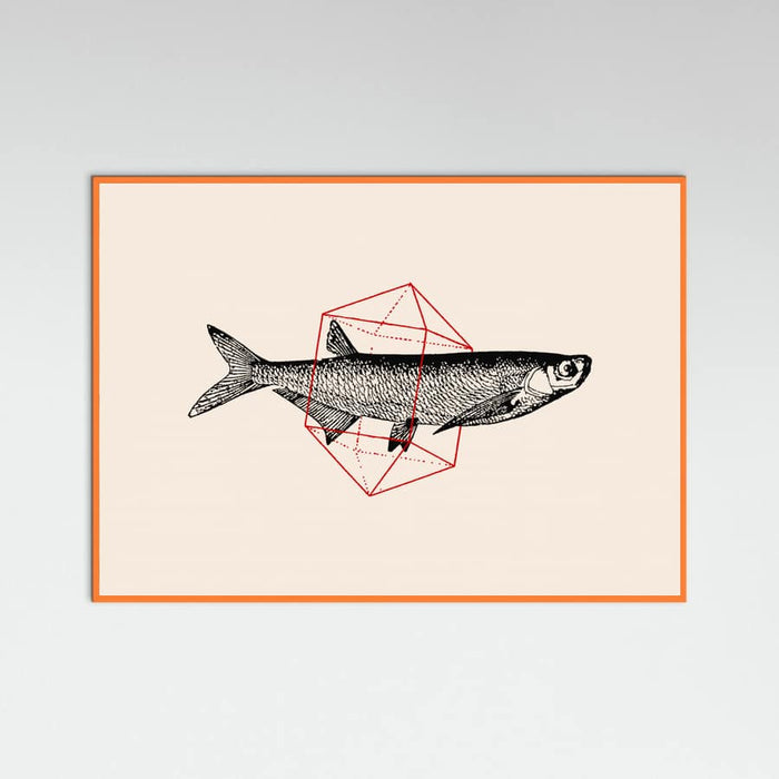 Fish In Geometrics Nº2 Poster – plakat og kunsttryk