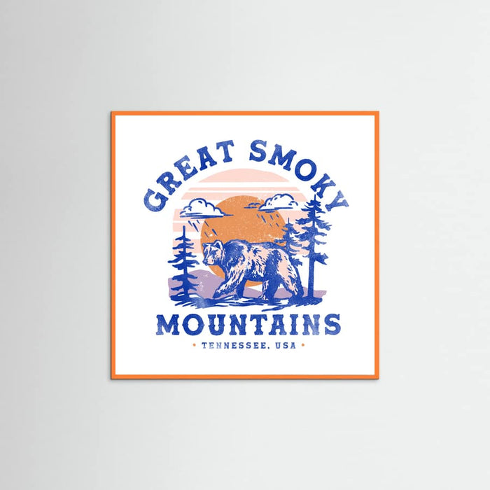 Orange Wood Great Smoky Mountains National Park Tennessee Poster