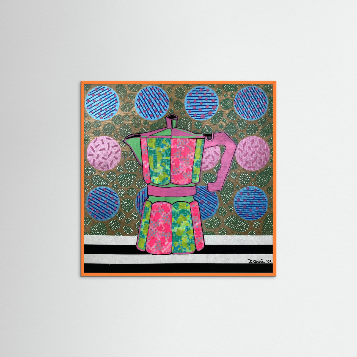 Orange Wood Iced Latte Poster
