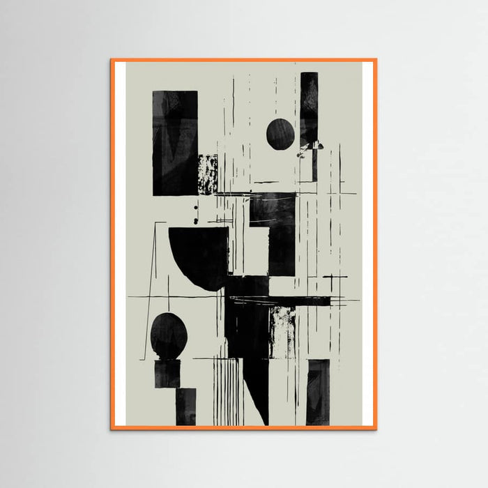 Orange Wood Interconnected 01 Poster