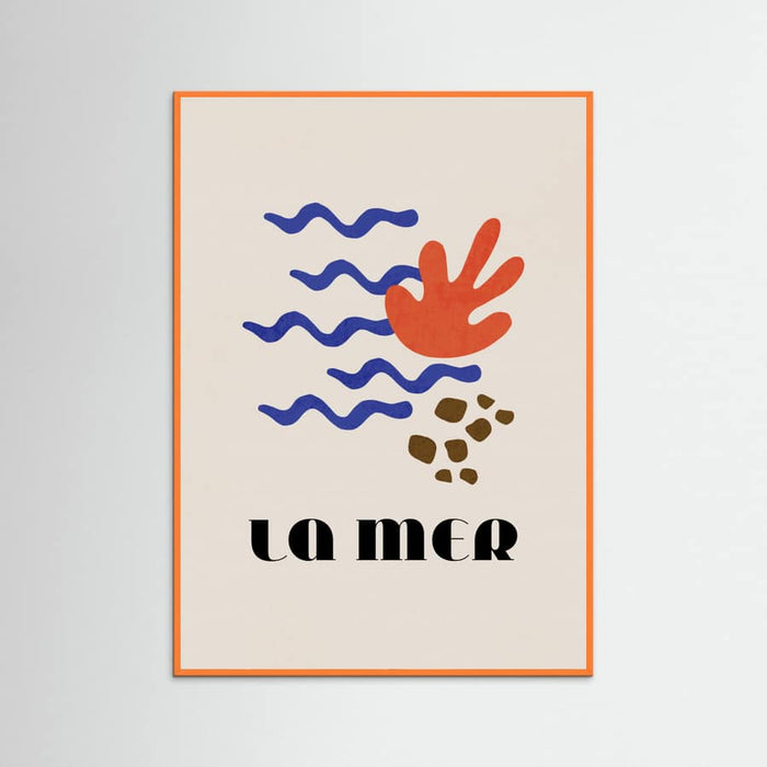 La Mer Abstract Ocean Poster No. 02 – plakat og kunsttryk