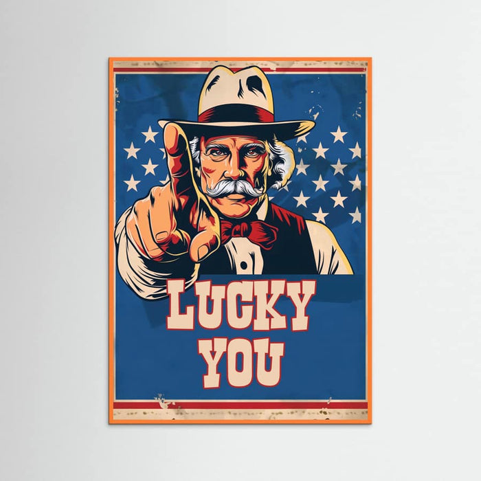 Orange Wood Lucky You Poster