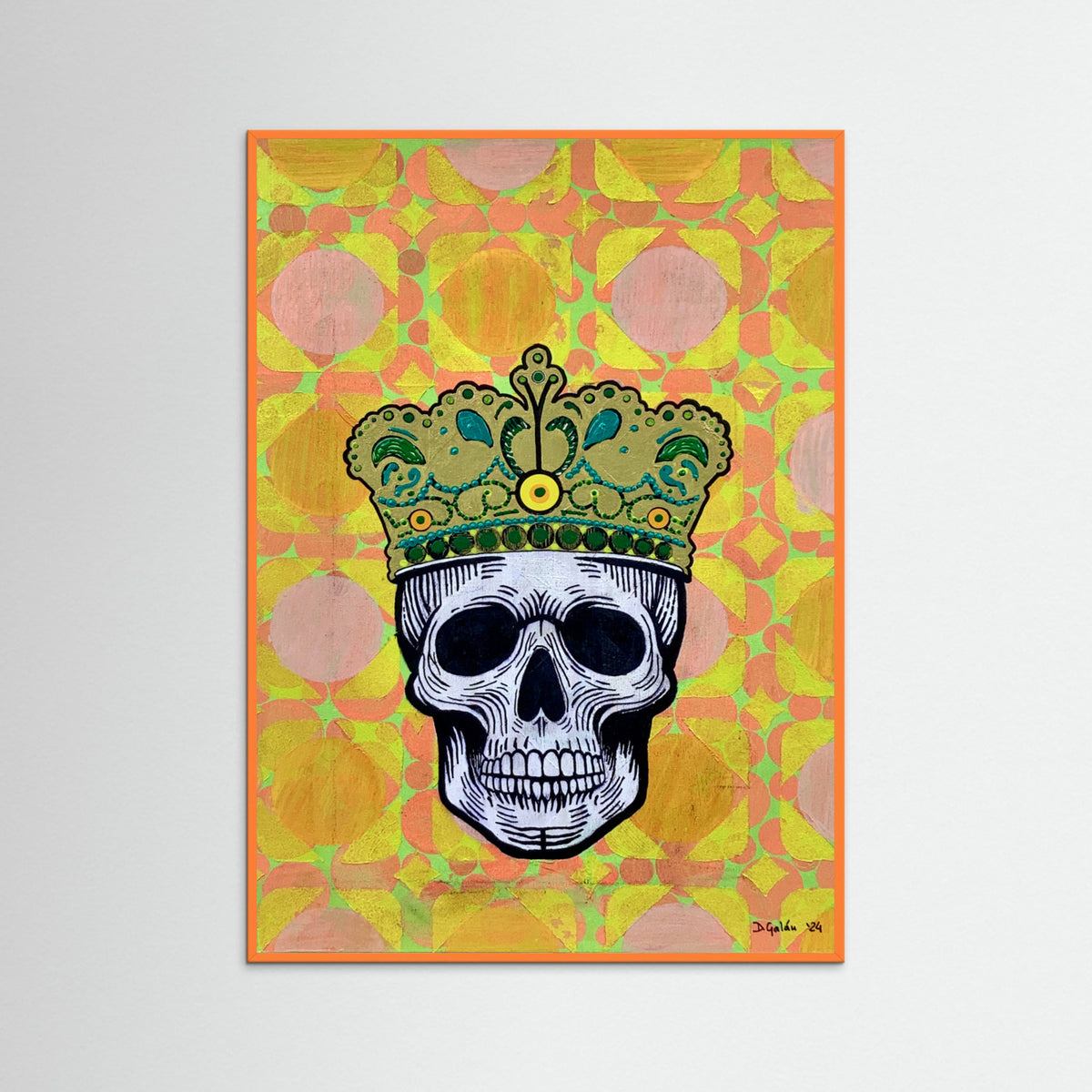 Orange Wood Memento Mori 5.0 Poster