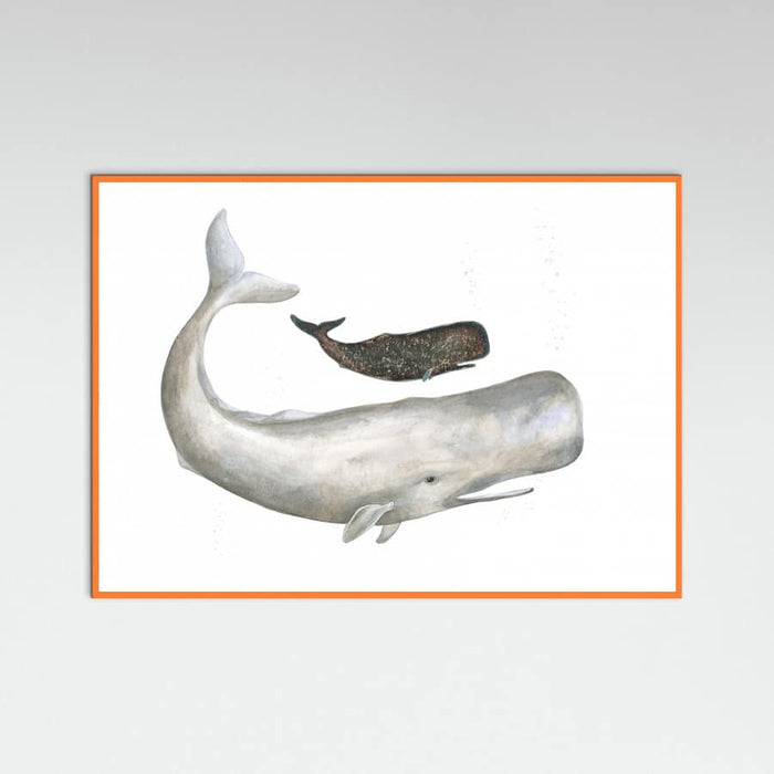 Poster Mother and Baby Sperm Whale – poster e stampa artistica