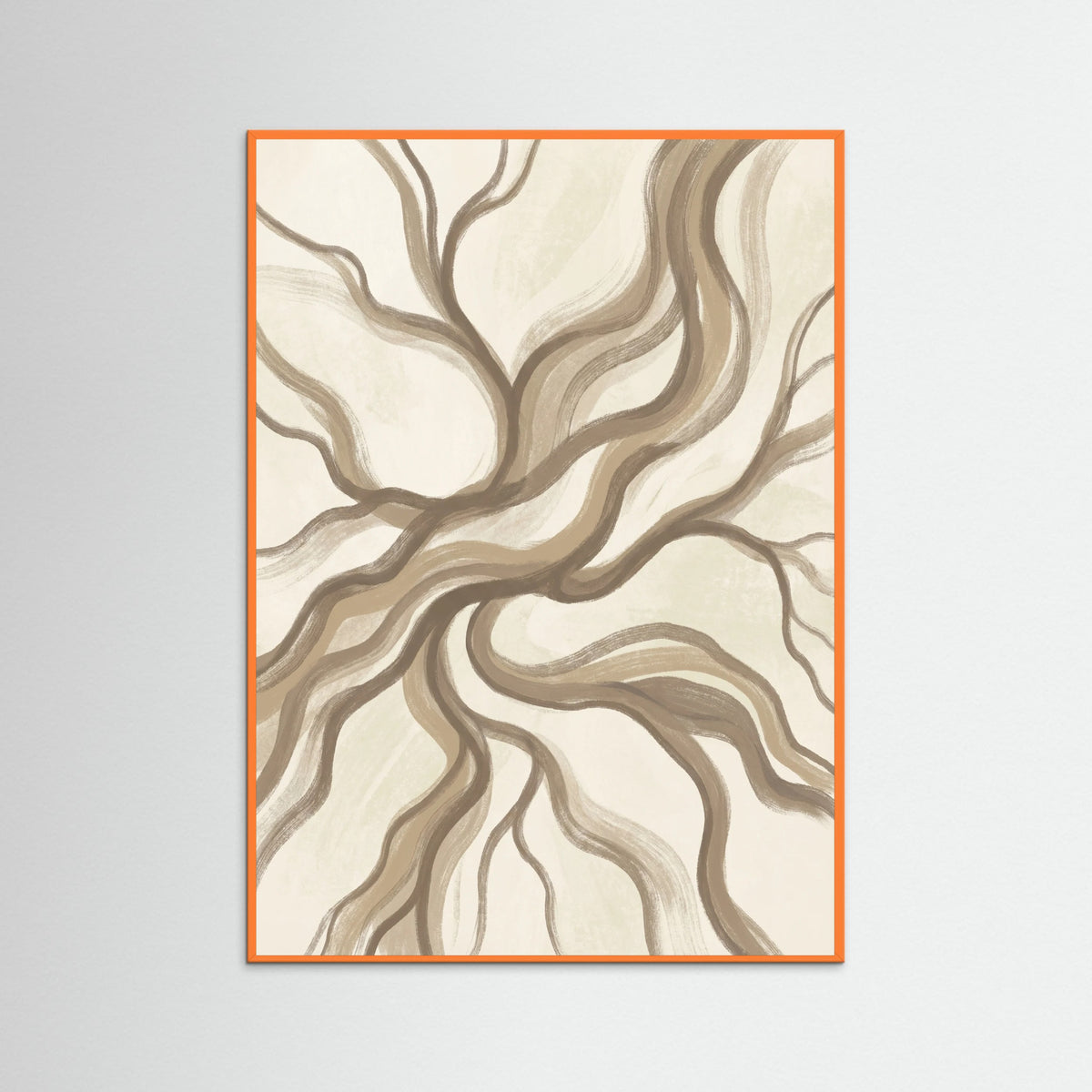 Orange Wood Organic Flow