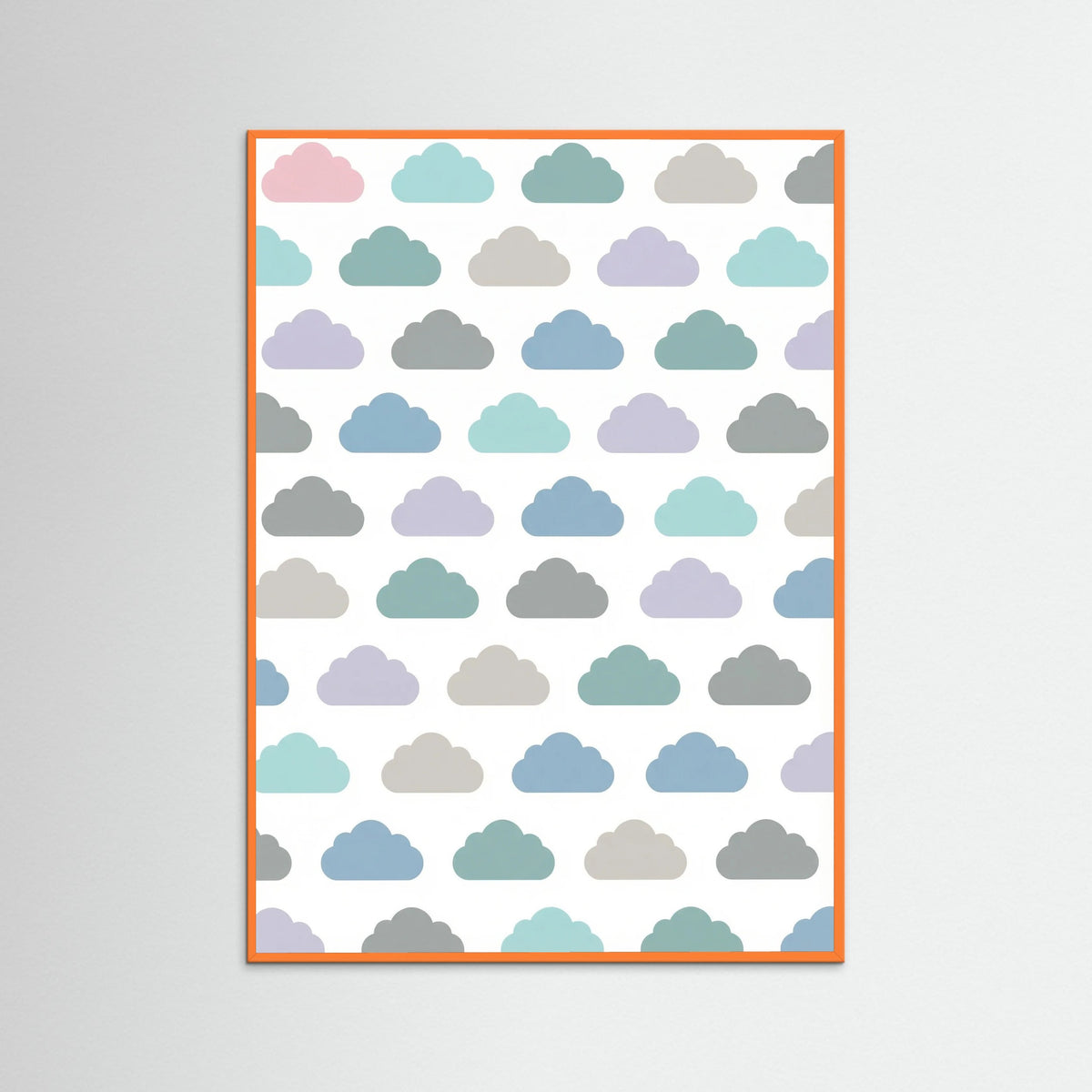 Orange Wood Pastel Rainfall