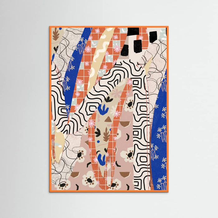 Orange Wood Patternplayno04 Poster