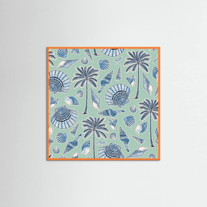 Affiche Sea Shells and Palmtrees Mint – affiche et impression d’art