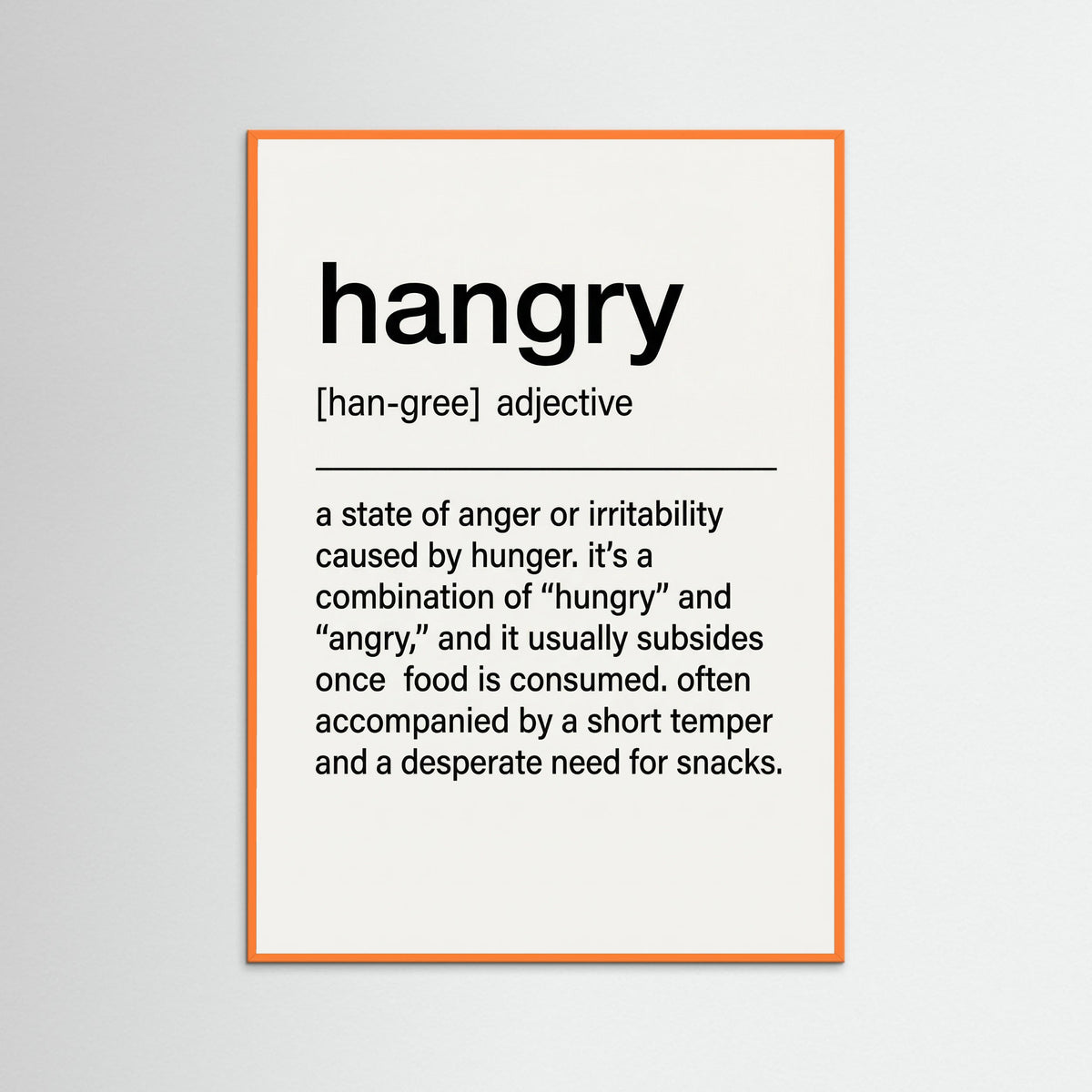 Orange Wood Snack Definition
