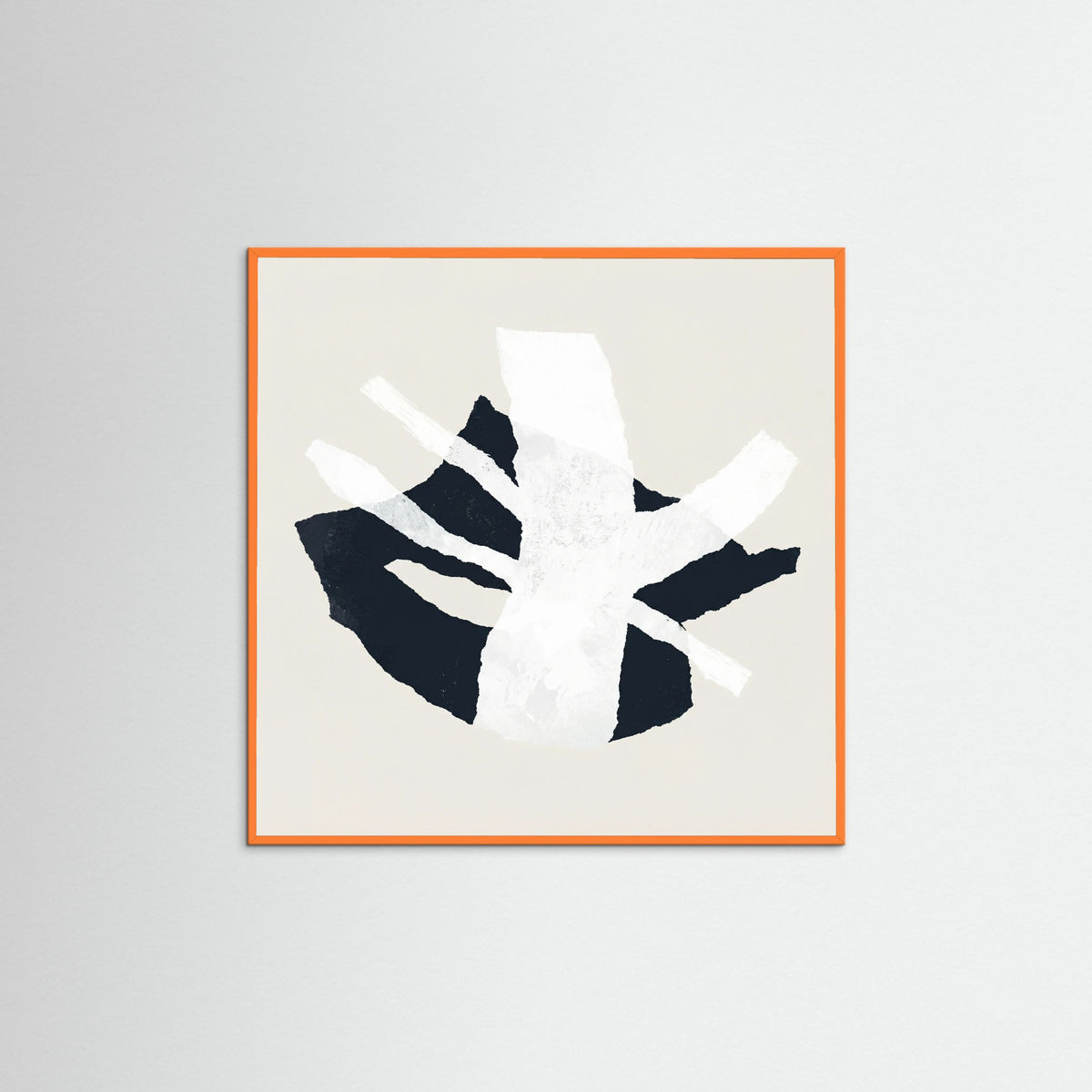 Orange Wood Square Fragmented Balance