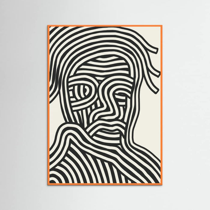 Stripe Portrait Poster – poster and art print