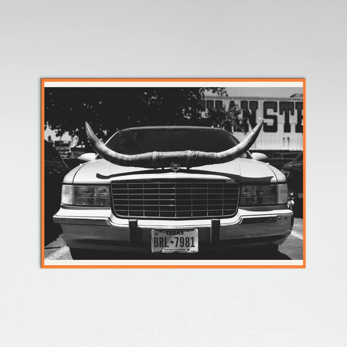 Orange Wood Texas Ride Poster