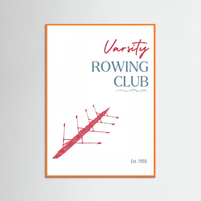 Varsity Rowing Club Poster – poster and art print