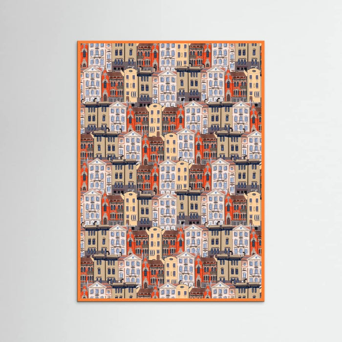 Orange Wood Vilnius Poster