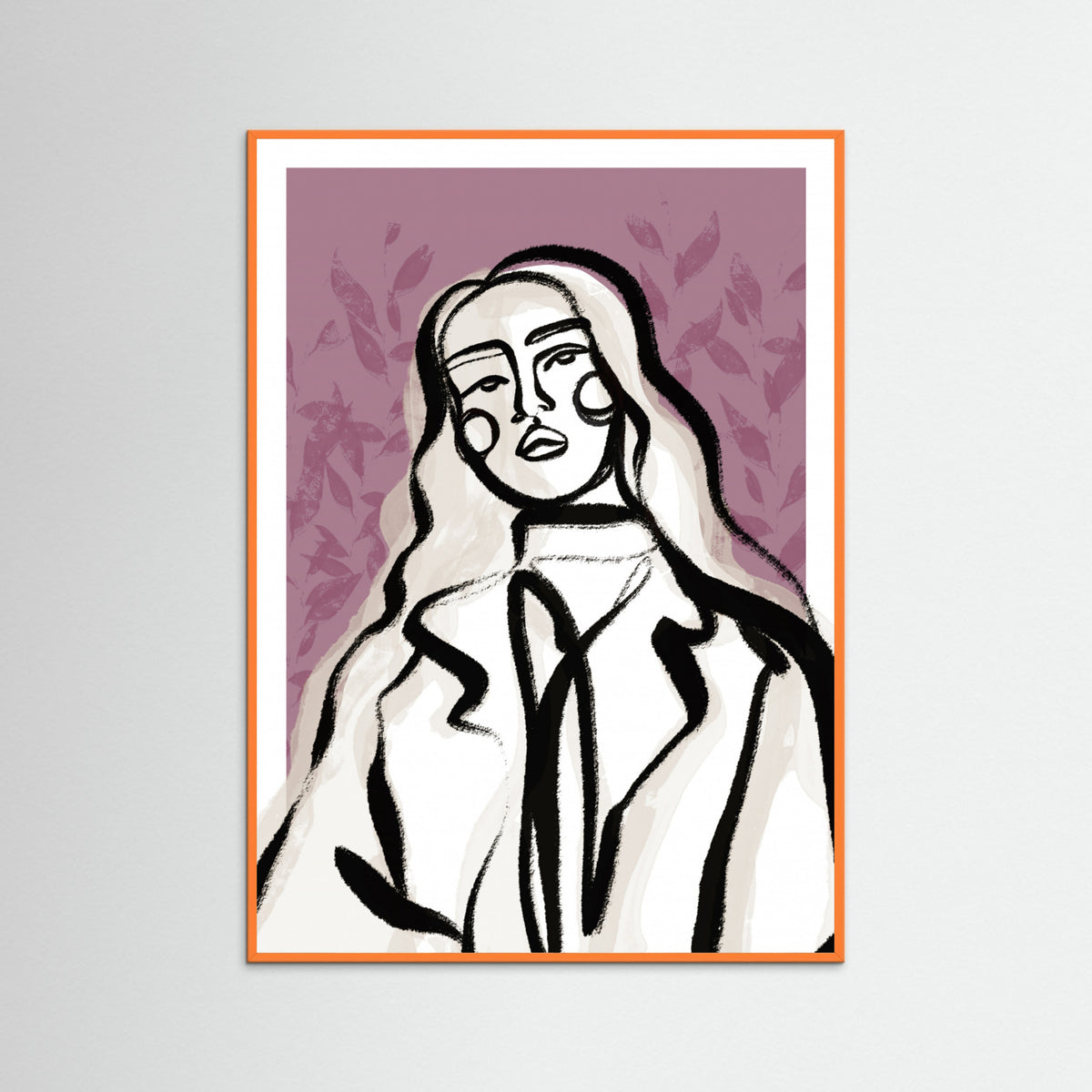 Orange Wood Whimsical Essence Poster