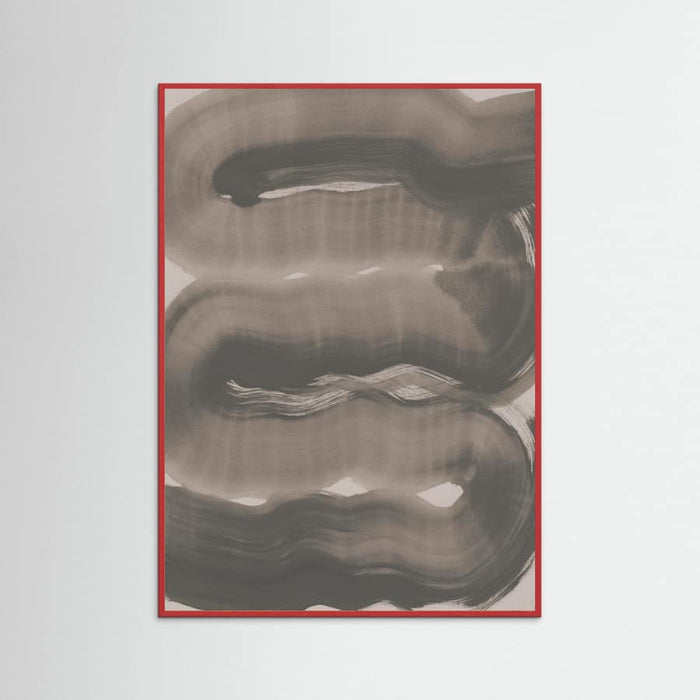 Abstract Brush Strokes 163X Poster – Poster und Kunstdruck