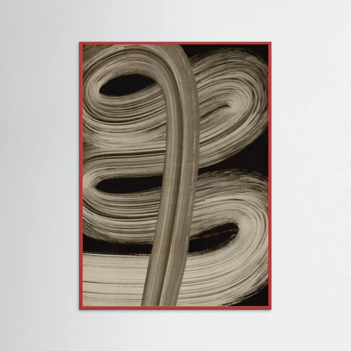 Beige strokes no 4 Poster – Poster und Kunstdruck