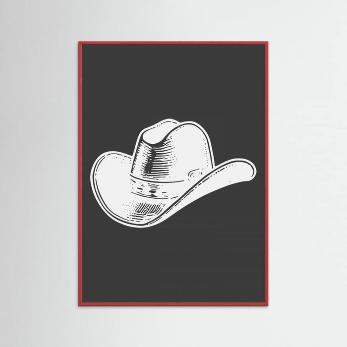 Black Cowboy Hat Poster – plakat og kunsttryk