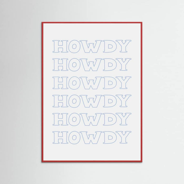 Plakat Blue Howdy – plakat i druk artystyczny