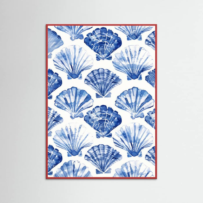 Blueshellpattern Poster – Poster und Kunstdruck