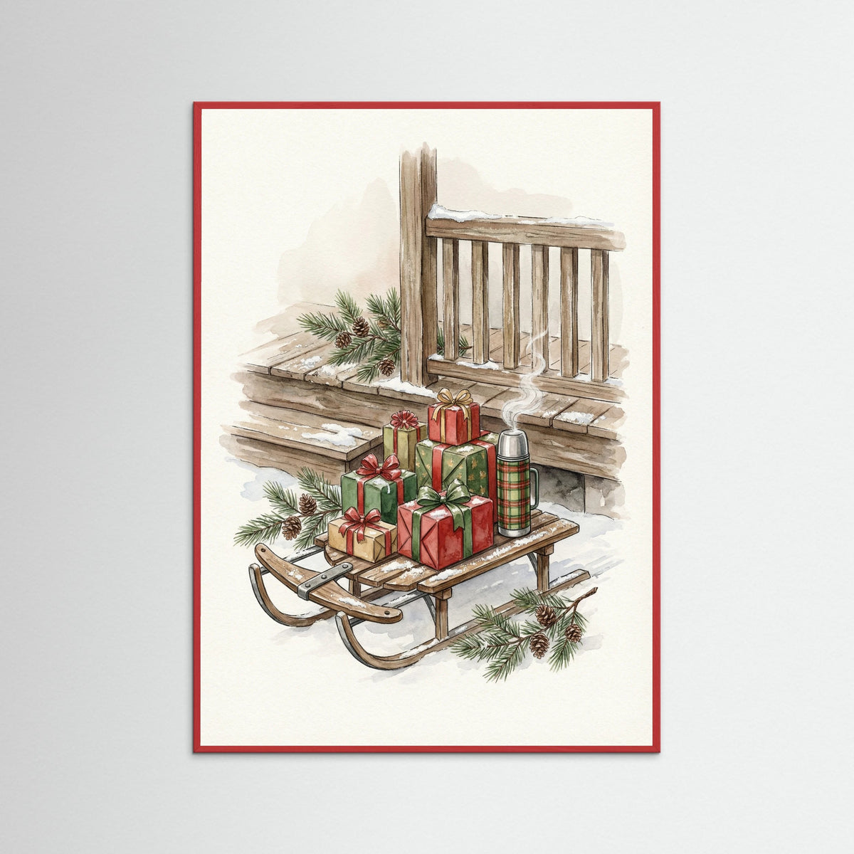 Red Wood Christmas Drive