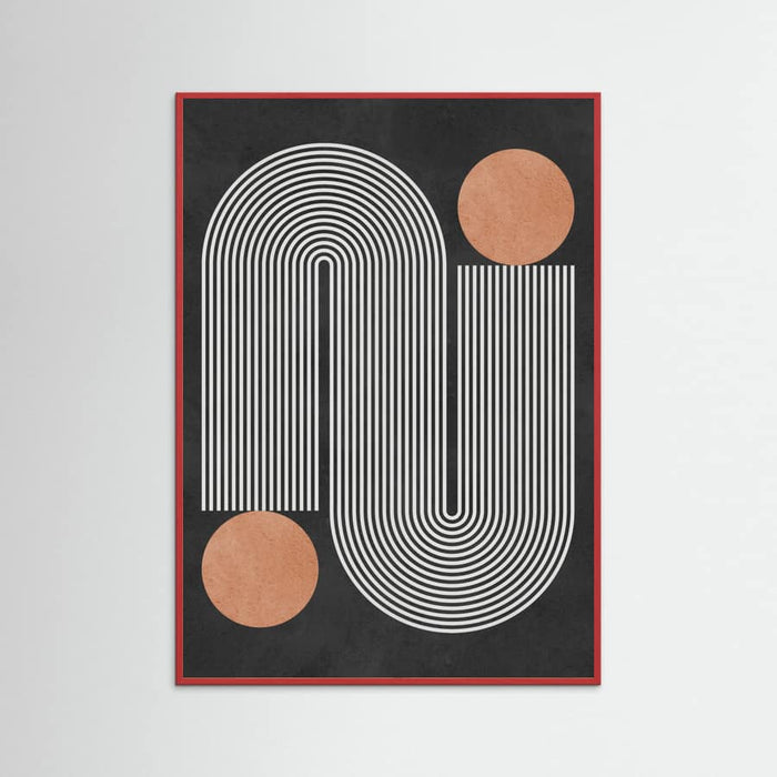 Circles on black background 1 Poster – poster and art print