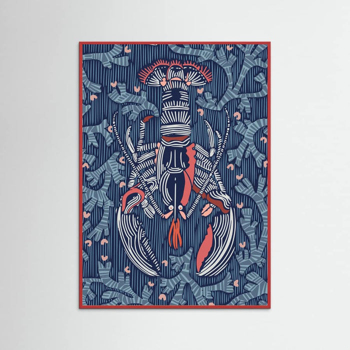 Crustacean Core navy Poster – poster and art print