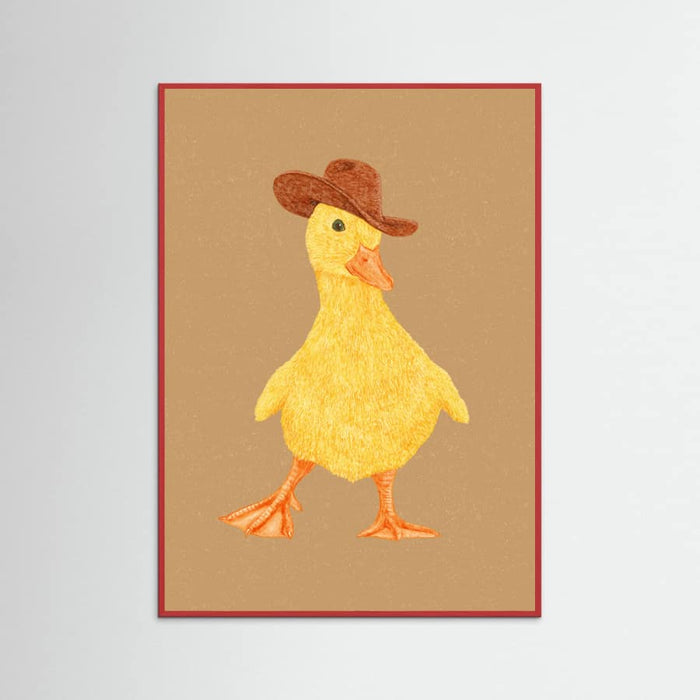 Póster Daphne the Cowgirl Duckling – póster e impresión artística