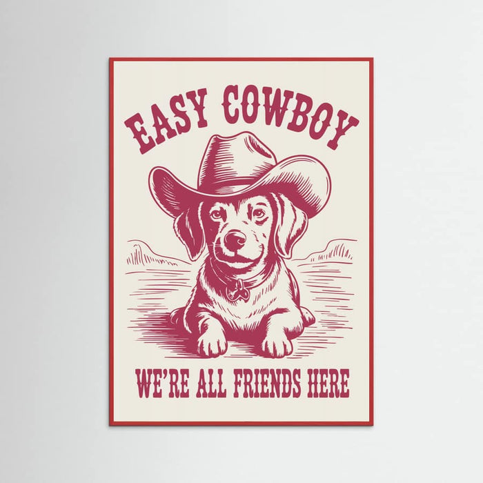Easy Cowboy Poster – poster och konsttryck