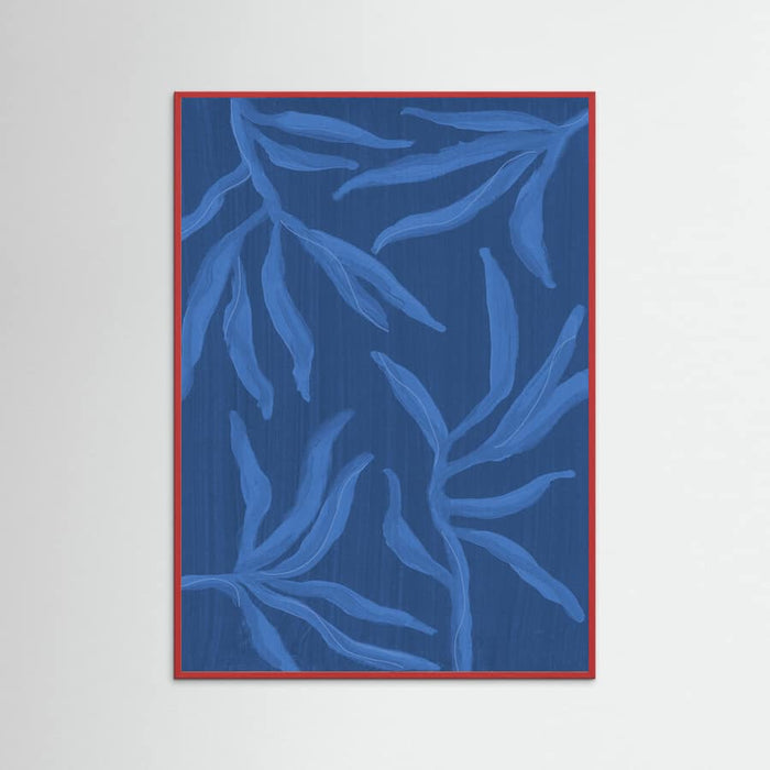 Affiche Ghost Fern 2 Indigo Monochrome – affiche et impression d’art