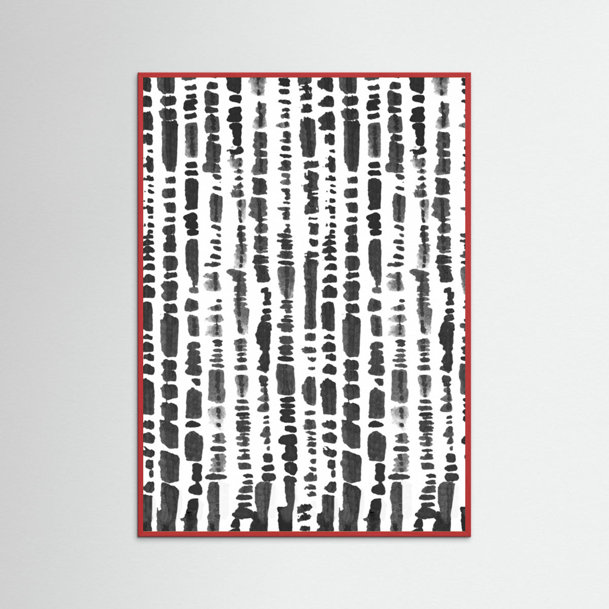 Red Wood LINEAR Poster
