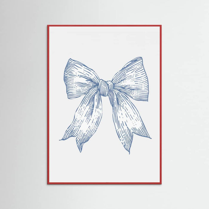 Plakat Nautical Pale Blue Bow – plakat i druk artystyczny
