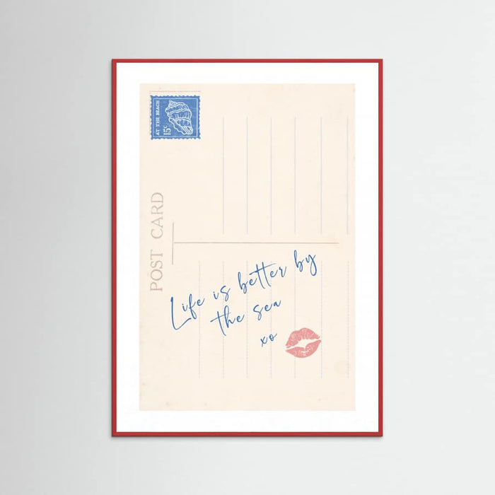 Postcard Life Is Better Poster – poster and art print