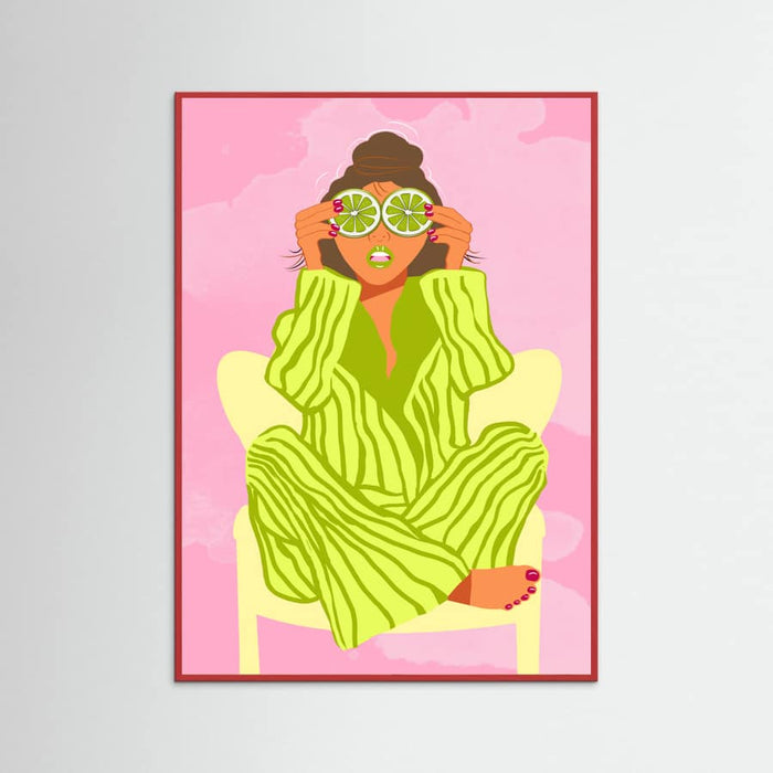 See the World Through a Lime Poster – plakat og kunsttryk