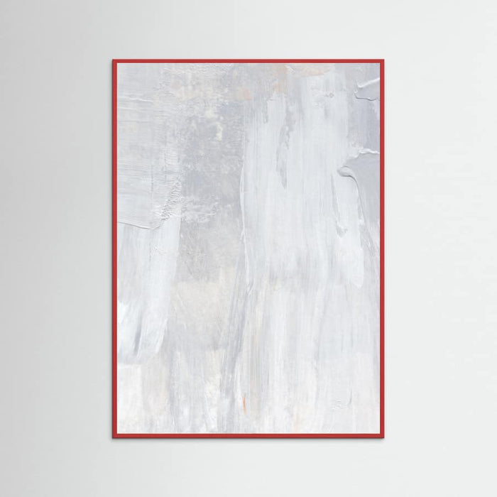 Soft Muted Gray Brushstrokes Poster – plakat og kunsttryk