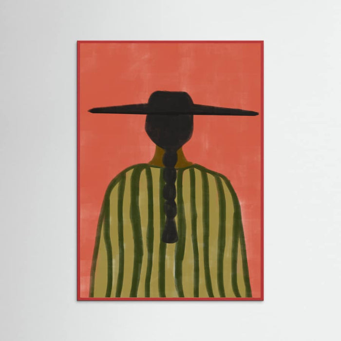 Red Wood Southwester Woman No.2 Poster